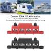 250A DC 48V Power Distribution Block 4 Terminal Bus Bar M8 Screw, Low Brass Board, for Car Boat RV view 2