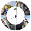 31.5in Universal Transducer Bracket with Opening 2-3/4"Fish Finder Mount with 360 Adjustable Rotating Portable Fish Finder Mount Kit for Boat Fishing view 4