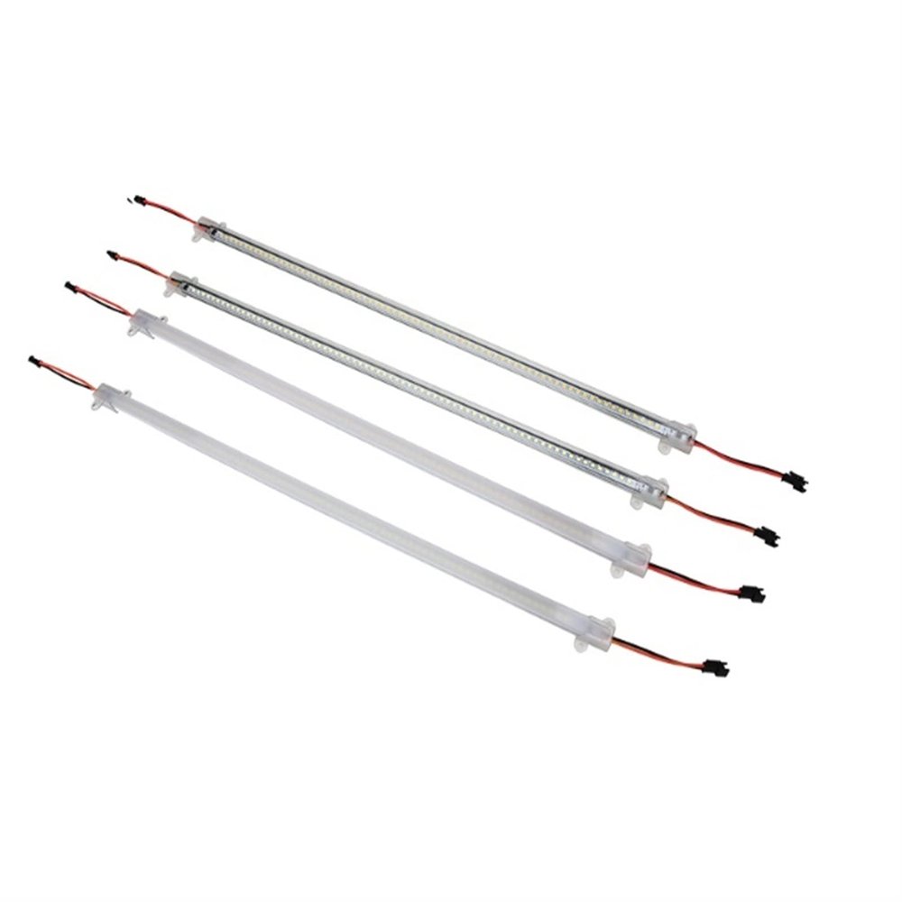 UFDIPLMY 220 V LED Bar Lights 30 CM 40 CM 50 CM 2835 SMD LED Rigid Strip Energy Saving LED Fluorescent Tubes 5pcs(Color:Transparent 40CM,Size:Warm White)