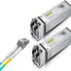 2 Pack of 10GBase-SR SFP+ Transceiver, Compatible with Brocade 10G-SFPP-SR and 1 Pack of 1M Fiber Patch Cable view 1