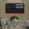 Lsrtoss American Flag Outdoor TV Cover 60-65 Inch Weatherproof, Blue Green Red White Striped Outdoor TV Enclosure with Zipper & Roll Up Front Flap, USA Waterproof TV Covers for Outside Flat Screen TV view 3