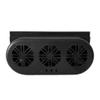 GoolRC Car Window Exhaust Fan - Silent Air Vent Cooler with Independent Switch, USB/USB+Solar Optional, Black view 1