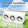 GoolRC Car Window Exhaust Fan - Silent Air Vent Cooler with Independent Switch, USB/USB+Solar Optional, Black view 3