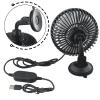 FACULX Car Fan, Portable USB Cooling Fan USB Single Head Car Dashboard Adjustable, for 360 Degree Rotation, 3 Speeds Strong Wind, for Car Dashboard, Desk Fan for SUV/RV/Truck(suction cup) view 4