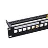Network Hub Cat6 12 Port Patch Panel 10" 1U Rack Mount Including Cable Manager Strip 12 RJ45 Keystone Jacks with Label Field view 3