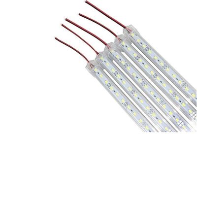 UFDIPLMY 4pcs LED Rigid Bar Strip Lights 5730 SMD with Aluminum and PC Cover Green Pink Blue Red Color(Color:Transparent Cover,Size:Green)