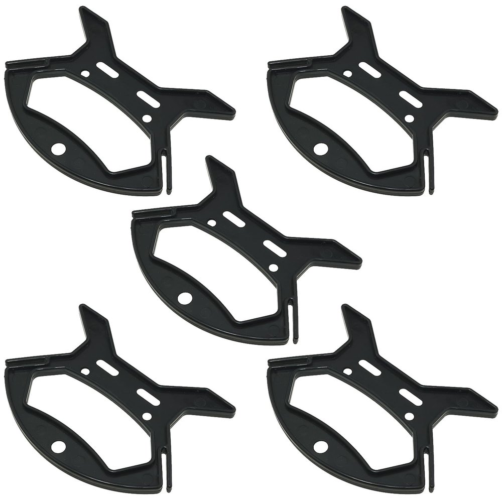 FMHXG 5PCS Nylon Rope Winder with No Rope Included 11.2x9.1cm Cord Organizer Power Strip Cord Reel Suitable for Organizing String Lights Charging Cables Fishing Lines Black