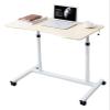 Bedside Desk C-Shaped Base Laptop Desk Home Office Mobile Lap Table, Laptop Computer Stand Bedside Table Portable Side Table for Bed Sofa, Days Overbed Table Wheels Side Table view 1