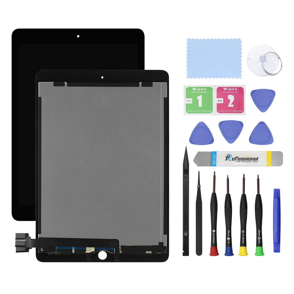 HOYRTDE 9.7" New Screen Replacement for iPad Pro 2016 A1673 A1674 A1675 LCD Display Glass Touch Digitizer Premium Kit with Tools - Black