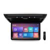 Kunfine Android Car Overhead Player 15.6 Inch Wide IPS Screen Video Car Roof Mount Monitor with Built-in Stereo Speakers Flip Down Overhead Car Monitor Support Bluetooth WiFi HDMI USB NO DVDBlack-B view 1