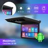 Kunfine Android Car Overhead Player 15.6 Inch Wide IPS Screen Video Car Roof Mount Monitor with Built-in Stereo Speakers Flip Down Overhead Car Monitor Support Bluetooth WiFi HDMI USB NO DVDBlack-B view 4