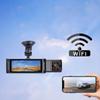 XRC TECH 3 Channel Dash Cam,Front Inside Rear Three Way Car DVR,1080P,WDR,Built in WiFi,Hidden Infrared LED LightIR Night Vision,24-Hour Parking Monitoring(64G Card Included), black view 4