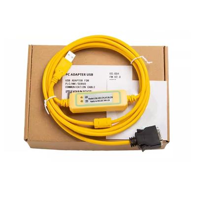 USB-MR-CPCATCBL3M for Servo MR-J2S/J2 Commissioning Cable Communication Data Download Cable Programming Cable Transmission Stable Gold-Plated Plug Stable Model FT232RL Chip Yellow 3 Meter