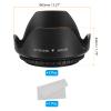 PATIKIL 58mm Camera Lens Hood, 2Pcs Flower Lens Hood Protector with Cloth for Anti-Reflection Blocks Excess Sunlight Enhance Camera Photography for Nikon, for Fujifilm, for Pentax view 2