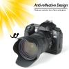 PATIKIL 58mm Camera Lens Hood, 2Pcs Flower Lens Hood Protector with Cloth for Anti-Reflection Blocks Excess Sunlight Enhance Camera Photography for Nikon, for Fujifilm, for Pentax view 3