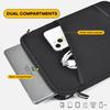 9-11 Inch Tablet Sleeve for 11 inch iPad Pro M5 M4 & Air M2 M3 2025, iPad A16 11th, 10.9 Air 5/4th, Galaxy Tab A9+/ S9 S8 Bag,Black view 3