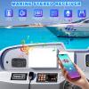 Geloo Marine Radio Receiver Waterproof Boat Stereo Radio System with AUX-in Subwoofer Pre-Amp EQ, AM/FM Radio Receiver Digital Media MP3 Player USB Input for Motorcycle Boat Golf Cart Truck view 2