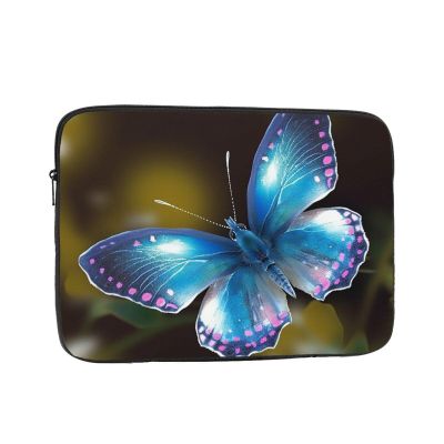 13 inch Laptop Sleeve Bag Beautiful blue butterfly Laptop Bag Shockproof Computer Carrying Cover Slim Briefcase Handbag