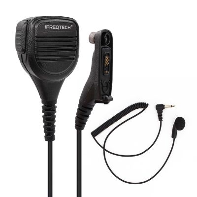 APX6000 Shoulder Microphone with 3.5mm Acoustic Tube Earpiece Compatible for Motorola APX6000 APX7000 APX8000 APX 900 XPR6350 XPR6550 XPR7350 XPR7550e radios PMMN4024A PMMN4025A Speaker Mic