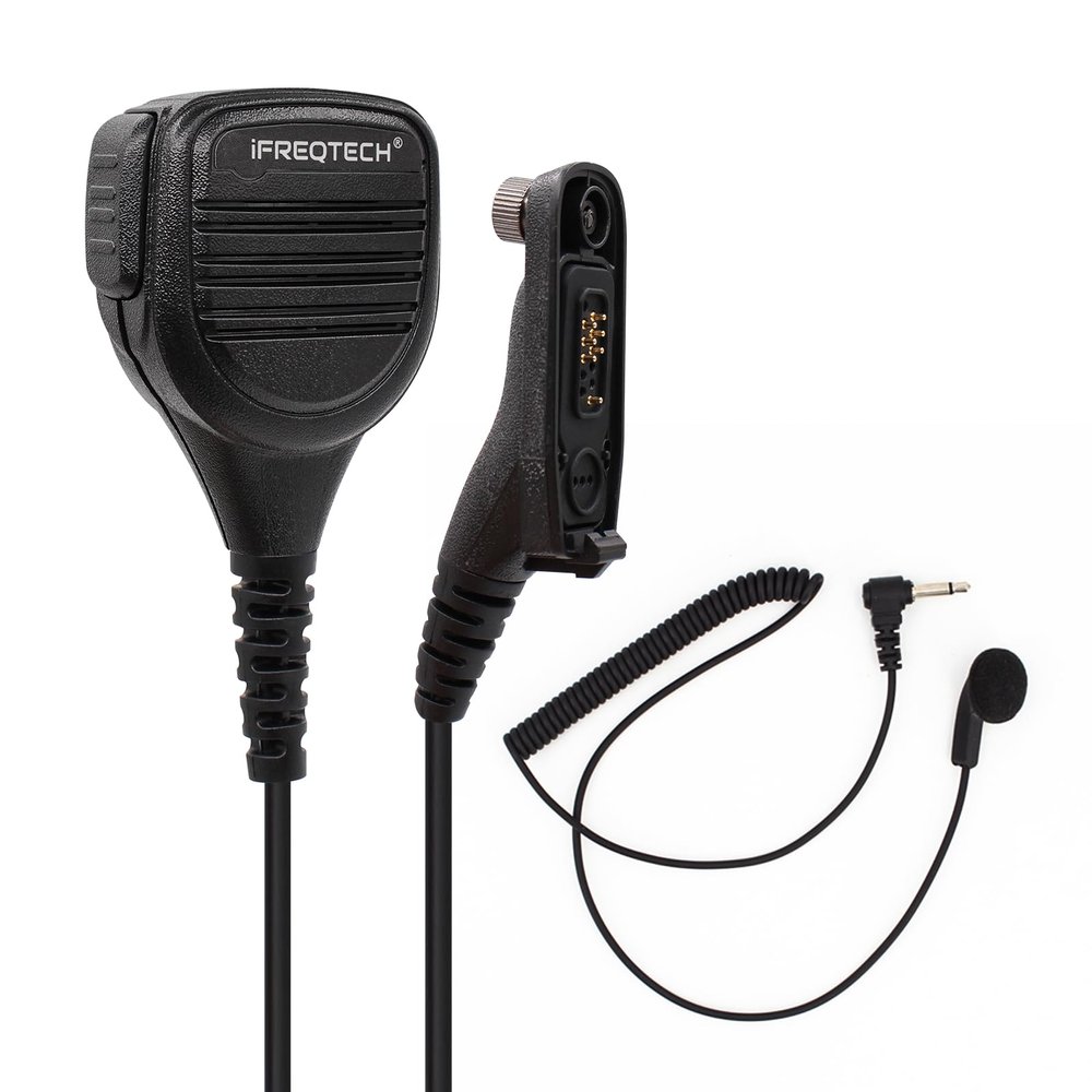 APX6000 Shoulder Microphone with 3.5mm Acoustic Tube Earpiece Compatible for Motorola APX6000 APX7000 APX8000 APX 900 XPR6350 XPR6550 XPR7350 XPR7550e radios PMMN4024A PMMN4025A Speaker Mic