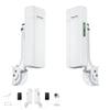 Dual 1Gbps Ethernet Port Point to Point WiFi Extender Long Range Bridge, 5.8GHz 3KM 1000Mbps Starlink WiFi Extender Signal Booster, Outdoor Wireless Bridge with 18dBi High Gain Antenna, 2 Pack view 1