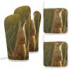 4 Pcs Oven Mitts and Pot Holders Heat Resistant Kitchen Oven Mitts with Pot Holders Stand on Hind Legs Microwave Gloves Non-Slip Kitchen Hot Pads Set for Baking Cooking BBQ view 1