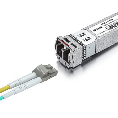 1 Pack of 10GBase-LRM SFP+ Transceiver, Compatible with Ubiquiti and 1 Pack of 1M Fiber Patch Cable