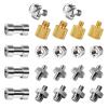 22PCS Camera Screws Set,1/4" and 3/8" Threaded Converter Screws Flash Shoe Mount for DSLR Camera/Tripod/Flash Light/Quick Release Plate.1/4" Stainless Steel D-Ring Screws view 1