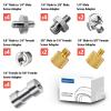 22PCS Camera Screws Set,1/4" and 3/8" Threaded Converter Screws Flash Shoe Mount for DSLR Camera/Tripod/Flash Light/Quick Release Plate.1/4" Stainless Steel D-Ring Screws view 2