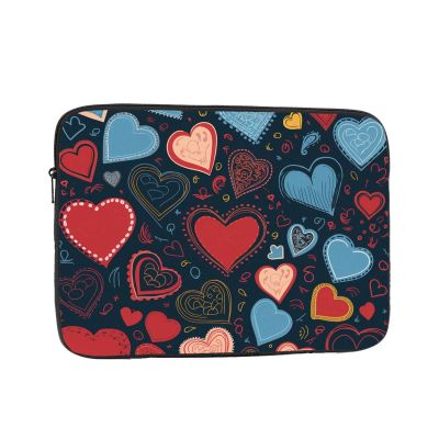 12 inch Laptop Sleeve Bag arious heart shapes Laptop Bag Shockproof Computer Carrying Cover Slim Briefcase Handbag