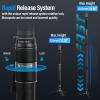 SIRUI SVM-165 Rapid Monopod for Cameras, 65 Carbon Fiber Monopod with Feet, One-Step Rapid Height Adjustment, Lightweight Travel Mono pod for DSLR Camera, Modular 3 in 1, Max Load 22lbs view 2