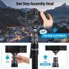 SIRUI SVM-165 Rapid Monopod for Cameras, 65 Carbon Fiber Monopod with Feet, One-Step Rapid Height Adjustment, Lightweight Travel Mono pod for DSLR Camera, Modular 3 in 1, Max Load 22lbs view 3
