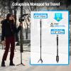 SIRUI SVM-165 Rapid Monopod for Cameras, 65 Carbon Fiber Monopod with Feet, One-Step Rapid Height Adjustment, Lightweight Travel Mono pod for DSLR Camera, Modular 3 in 1, Max Load 22lbs view 4
