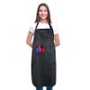 SupplyMaid Ultra-Soft Hair Salon Waterproof Apron with 5 Pockets - Bleach-proof Apron for Hairdresser, Hairstylist, Barber, Salon, Styling, Hair Cutting Accessories, Cosmetology -Jet Balck view 1