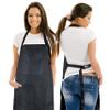 SupplyMaid Ultra-Soft Hair Salon Waterproof Apron with 5 Pockets - Bleach-proof Apron for Hairdresser, Hairstylist, Barber, Salon, Styling, Hair Cutting Accessories, Cosmetology -Jet Balck view 2