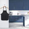 SupplyMaid Ultra-Soft Hair Salon Waterproof Apron with 5 Pockets - Bleach-proof Apron for Hairdresser, Hairstylist, Barber, Salon, Styling, Hair Cutting Accessories, Cosmetology -Jet Balck view 3
