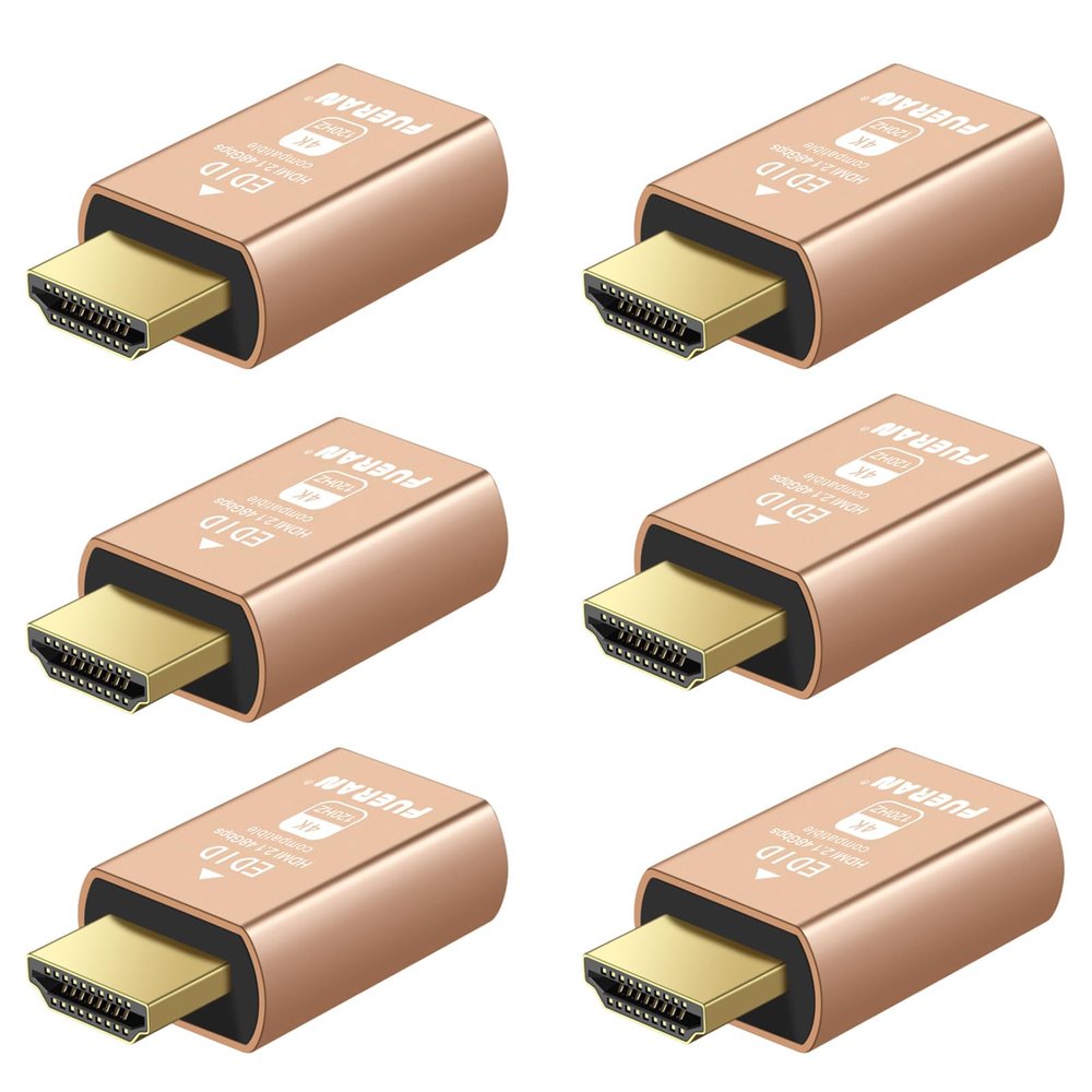 FUERAN HDMI 2.1 Dummy Plug 4K@120Hz Virtual Display Emulator, Headless Adapter, HDMI Display Adapter, Supports 3840x2160@120Hz, 1440P@120Hz, 1080P@120Hz, EDID Emulator for GPU/Remote Desktop