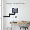 Gugxiom Foldable Projector Wall Mount, Universal Adjustable Wall Projector Mount with 1/4 Inch Interface, 360 Rotatable Metal Projectors Bracket, 2035cm Length view 2