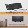 NOTMBESTM Universal Wall Mount Storage Organizer for Keyboard/Laptop/Tablet, Wall Display Rack Holder for Electronics, Compatible with Wall Hangers for Pictures/Paintings/Frames/Books (Black) view 3