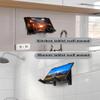 NOTMBESTM Universal Wall Mount Storage Organizer for Keyboard/Laptop/Tablet, Wall Display Rack Holder for Electronics, Compatible with Wall Hangers for Pictures/Paintings/Frames/Books (Black) view 4