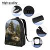 JHLMN Backpack Lake Mountain Travel Casual Laptop Backpack Waterproof Hiking Daypack For Men Women view 3