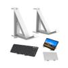 NOTMBESTM Universal Wall Mount Storage Organizer for Keyboard/Laptop/Tablet, Wall Display Rack Holder for Electronics, Compatible with Wall Hangers for Pictures/Paintings/Frames/Books (White) view 1