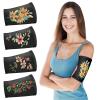 Vabean 4 Pcs PICC Line Cover Sleeve PICC Upper Arm Cover Soft Breathable Elastic Line Sleeve for Women Men Adult(Large,Black Color) view 1