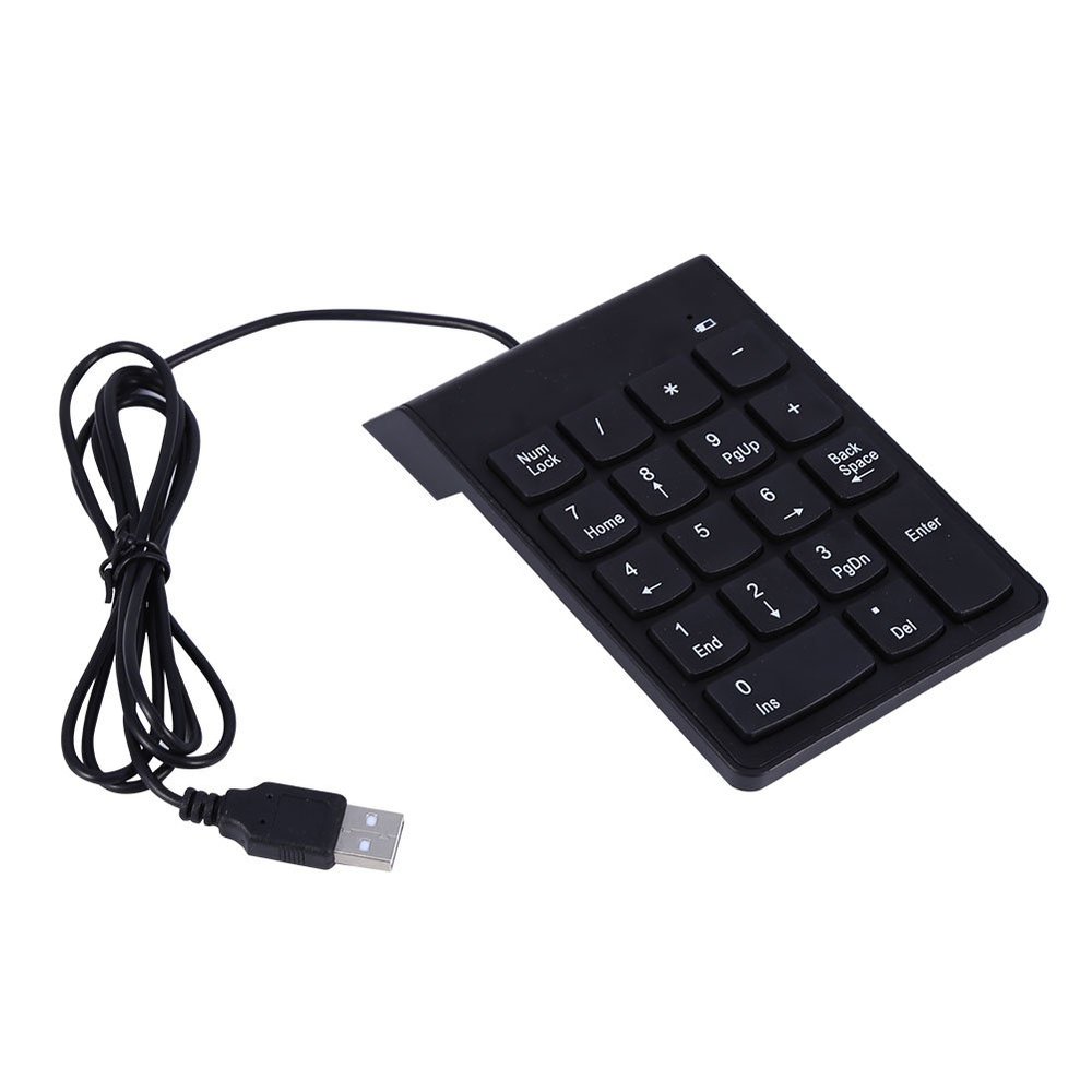 Mini Number Pad Numpad 18 Keys Keyboard, Mini Number Pad Spill Dust Proof, Compatible USB Numeric Keypad Numeric Keypads