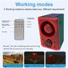 QXMH Solar Motion Sensor Alarm Outdoor - Dog Barking & Gunshot Sound, Support Recording&Volume, 130db Loud Noise Maker, with Remote Controller for Home, Villa,Farm,Barn,Yard,Chicken coop (1 Pack) view 2
