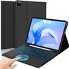 QYiiD Keyboard Case for iPad Air 11-inch (M2) 2024, 7 Color Backlit, Smart Trackpad, Detachable Wireless Wireless Folio Cover for iPad Air 11 inch 2024/ Air 5th/4th, iPad Pro 11 (4/3/2/1 Gen), Black view 1