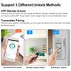 HERNAS Smart Phone APP Unlocking Access Control System Kit, with Remote Controllers/Electric Mortise Lock/Power Adapter/Metal Shell Exit Button, Lock Delay Time Adjustable view 3