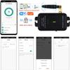HERNAS Smart Phone APP Unlocking Access Control System Kit, with Remote Controllers/Electric Mortise Lock/Power Adapter/Metal Shell Exit Button, Lock Delay Time Adjustable view 4