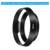 PATIKIL 52mm Lens Hood, Standard Vented Matte Surface Anti-Reflective Inside Hollow Lens Hood for Universal Camera Lens, Black for Nikon, for Fujifilm, for Pentax, for Leica view 3