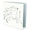 Horse Head Stencil, 4.5 x 4.5 inch - Animal Farm Equine Chinese Year of The Horse view 3